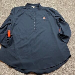 Auburn Tigers UG Apparel Tunic Womens‎ L Orange Long Sleeve Pullover Top School